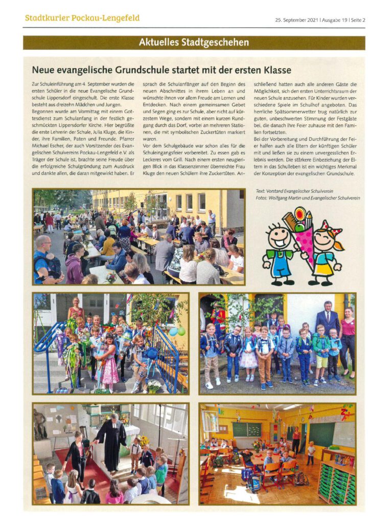 Artikel im Stadtkurier Pockau-Lengefeld